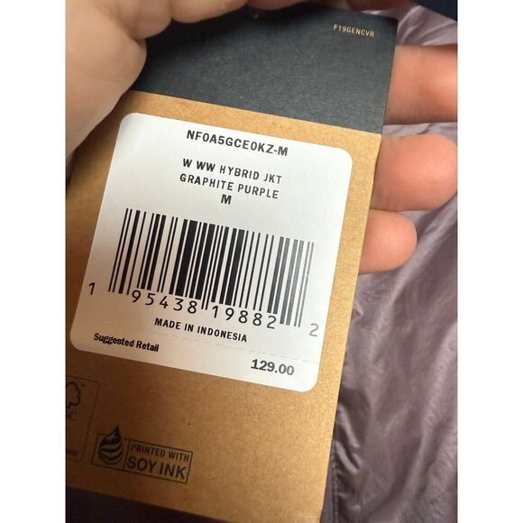 The North Face Winter Warm Jacket in Graphite Purple NWT Women's Sz. M - Picture 5 of 8